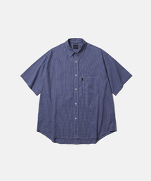 MOIF（モイフ）の「[SS26] UNIFORM H/S SHIRT / BLUE GRID（シャツ/ブラウス）」