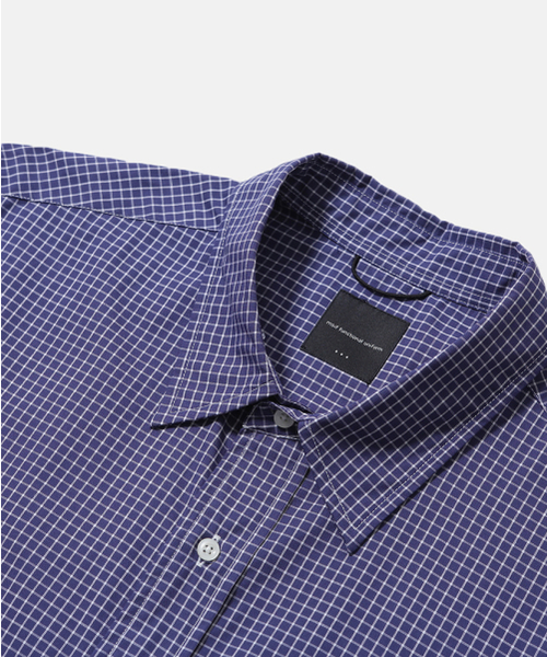 MOIF（モイフ）の「[SS26] UNIFORM H/S SHIRT / BLUE GRID（シャツ/ブラウス・メンズ・その他・1(S)/2(M)/3(L)）」の3枚目の写真
