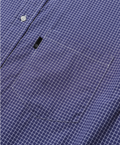 MOIF（モイフ）の「[SS26] UNIFORM H/S SHIRT / BLUE GRID（シャツ/ブラウス・メンズ・その他・1(S)/2(M)/3(L)）」の6枚目の写真