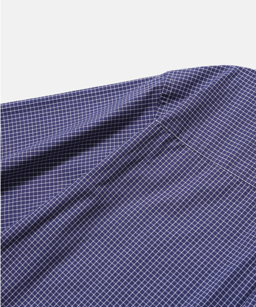 MOIF（モイフ）の「[SS26] UNIFORM H/S SHIRT / BLUE GRID（シャツ/ブラウス・メンズ・その他・1(S)/2(M)/3(L)）」の11枚目の写真