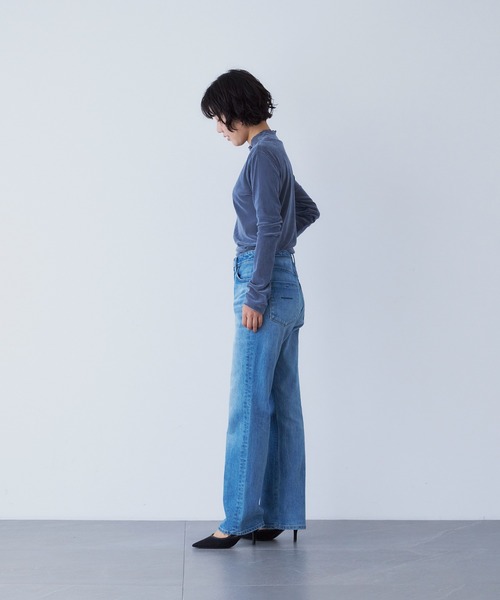 YANUK(ヤヌーク)の「Low Rise スリムストレート "LOUISE"(デニムパンツ・レディース・ブルー・26inch/24inch/23inch/22inch/21inch/25inch)」の2枚目の写真