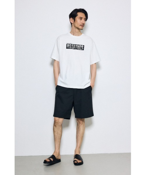 AZUL by moussy(アズールバイマウジー)の「ボックスロゴTシャツ 半袖 夏服 秋服 春服 ストリート系(Tシャツ/カットソー・メンズ・サックスブルー/ホワイト/ライトグレー・SMALL/MEDIUM/LARGE)」の14枚目の写真