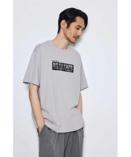 AZUL by moussy(アズールバイマウジー)の「ボックスロゴTシャツ 半袖 夏服 秋服 春服 ストリート系(Tシャツ/カットソー・メンズ・サックスブルー/ホワイト/ライトグレー・SMALL/MEDIUM/LARGE)」の22枚目の写真