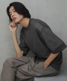 URBAN RESEARCH DOORS | Ramie High Gauge Crew-Neck Knit(ニット/セーター)