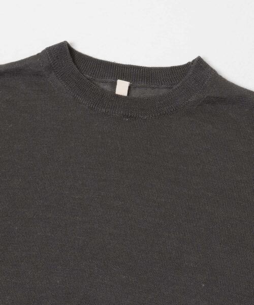 URBAN RESEARCH DOORS(アーバンリサーチドアーズ)の「Ramie High Gauge Crew-Neck Knit(ニット/セーター・メンズ・チャコールグレー/ブラウン・LARGE/MEDIUM)」の8枚目の写真