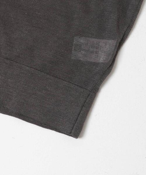 URBAN RESEARCH DOORS(アーバンリサーチドアーズ)の「Ramie High Gauge Crew-Neck Knit(ニット/セーター・メンズ・チャコールグレー/ブラウン・LARGE/MEDIUM)」の7枚目の写真