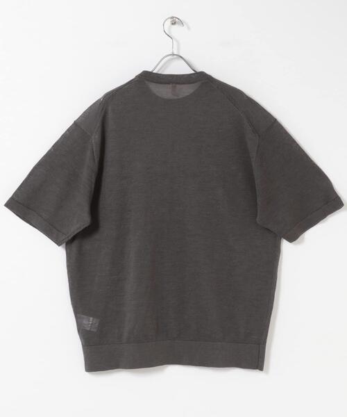 URBAN RESEARCH DOORS(アーバンリサーチドアーズ)の「Ramie High Gauge Crew-Neck Knit(ニット/セーター・メンズ・チャコールグレー/ブラウン・LARGE/MEDIUM)」の6枚目の写真