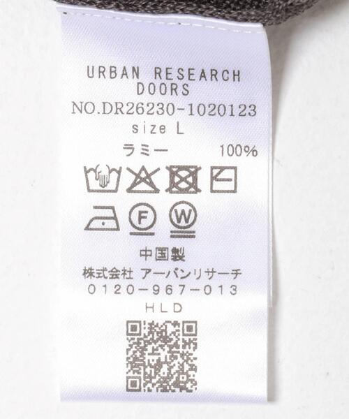 URBAN RESEARCH DOORS(アーバンリサーチドアーズ)の「Ramie High Gauge Crew-Neck Knit(ニット/セーター・メンズ・チャコールグレー/ブラウン・LARGE/MEDIUM)」の4枚目の写真