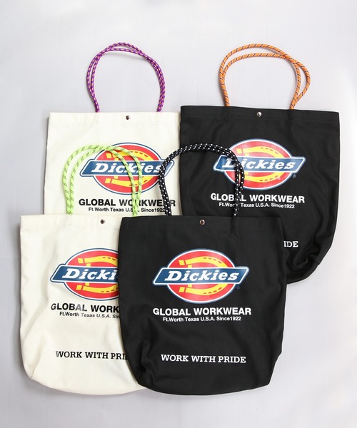 Dickies（ディッキーズ）の「ロゴプリントロープトートバック（トートバッグ・メンズ・ホワイト×グリーン/ブラック×ブラック/ホワイト系その他/ブラック系その他・FREE）」の9枚目の写真