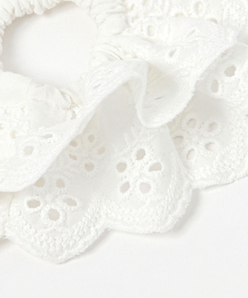 GEORGE'S(ジョージズ)の「フリルレースシュシュ S(シュシュ・レディース・ホワイト・FREE)」の3枚目の写真