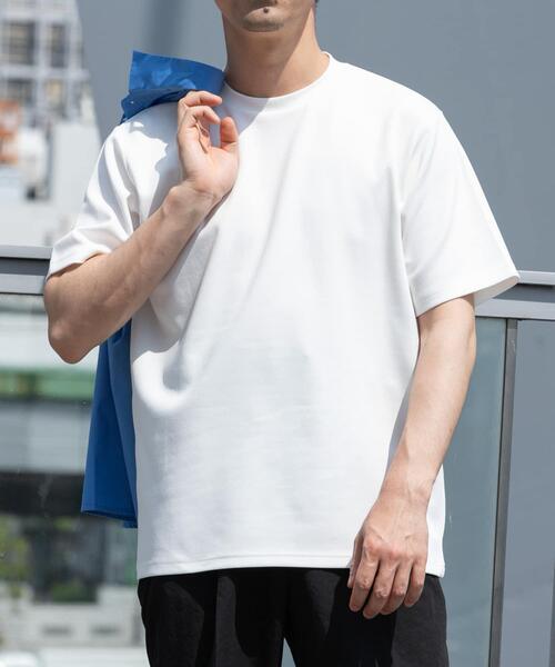 URBAN RESEARCH ROSSO MEN(アーバンリサーチロッソメン)の「『接触冷感/速乾』『XLサイズあり』ハイパフォーマンスSTANDARDポンチTシャツ(Tシャツ/カットソー・メンズ・ホワイト/ネイビー/ブラック/グレー系その他/チャコールグレー・SMALL/MEDIUM/LARGE/X-LARGE)」の19枚目の写真