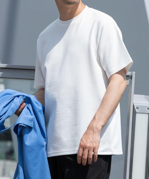 URBAN RESEARCH ROSSO MEN(アーバンリサーチロッソメン)の「『接触冷感/速乾』『XLサイズあり』ハイパフォーマンスSTANDARDポンチTシャツ(Tシャツ/カットソー・メンズ・ホワイト/ネイビー/ブラック/グレー系その他/チャコールグレー・SMALL/MEDIUM/LARGE/X-LARGE)」の20枚目の写真