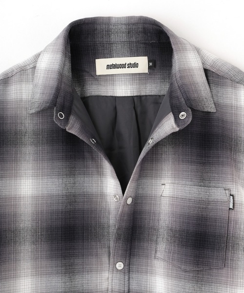 styles(スタイルス)の「METALWOOD POLY FILLED SHIRT MWS25-05-107(シャツ/ブラウス・メンズ・ブラック・M/L)」の4枚目の写真