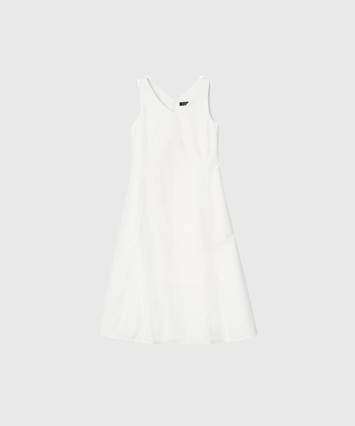 LOOKAST（ルックキャスト）の「アイリス Vネックスリーブレスドレス_ホワイト（ワンピース・レディース・ホワイト・SMALL/MEDIUM）」の3枚目の写真