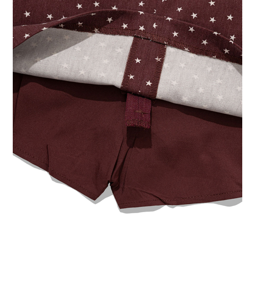 UGLY SHADOW(アグリーシャドウ)の「PIGMENT STAR MINI SKIRT(BURGUNDY)(スカート・レディース・その他・SMALL/MEDIUM)」の7枚目の写真