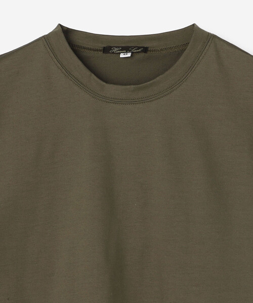 HAVERSACK(ハバーザック)の「HAVERSACK | 〈別注〉コクーンノースリーブTシャツ WOMEN(Tシャツ/カットソー・レディース・グレイッシュベージュ/ネイビー/ホワイト・0)」の6枚目の写真