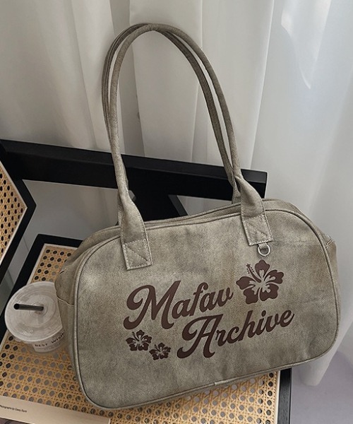 SHEPP(シープ)の「カモフラージュ ハイビスカス刺繍 ミニボストンバッグ(バックパック/リュック・レディース・カーキ/グリーン・F)」の17枚目の写真