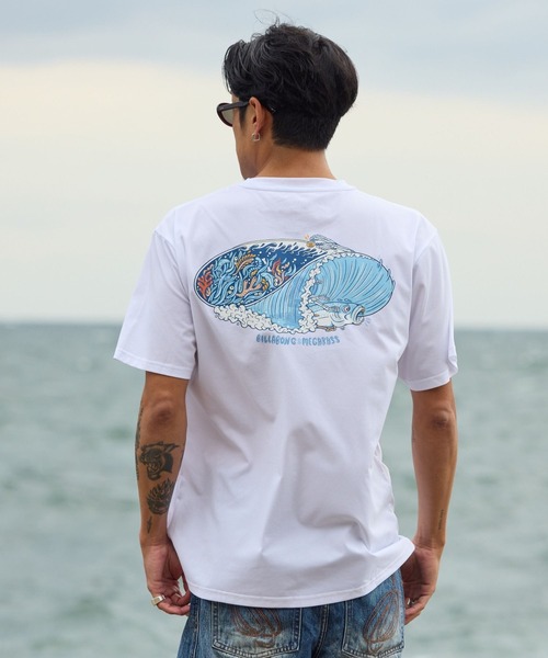 BILLABONG(ビラボン)の「BILLABONG メンズ MEGABASS SURF FLEX サーフTシャツ 【2026年夏モデル】(Tシャツ/カットソー・メンズ・ホワイト/ブラック系その他・LARGE/X-LARGE/MEDIUM)」の4枚目の写真