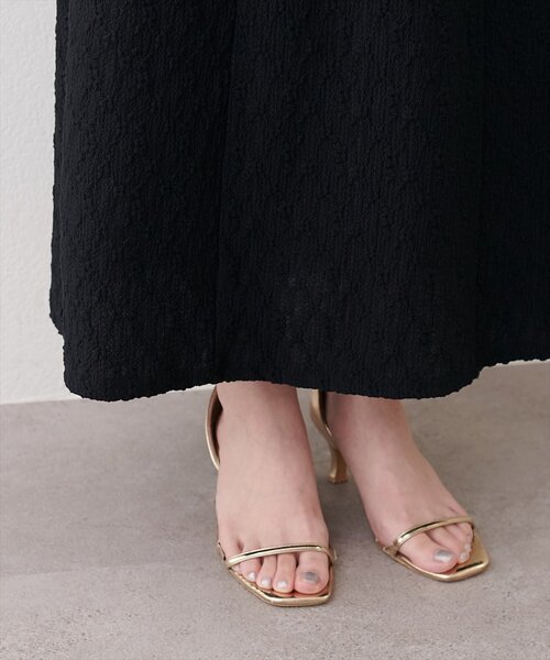 natural couture(ナチュラルクチュール)の「〈mizu〉後ろねじりふくれジャガードワンピース(ワンピース・レディース・グリーン/アイボリー/ブラック・FREE)」の11枚目の写真
