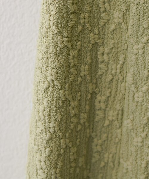 natural couture(ナチュラルクチュール)の「〈mizu〉後ろねじりふくれジャガードワンピース(ワンピース・レディース・グリーン/アイボリー/ブラック・FREE)」の18枚目の写真