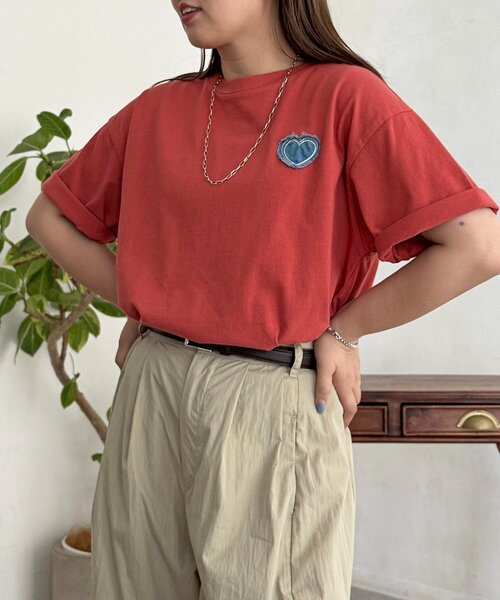CPCM(シーピーシーエム)の「アソートアップリケT(Tシャツ/カットソー・レディース・ネイビー/イエロー/グレー/レッド/ホワイト・FREE)」の5枚目の写真