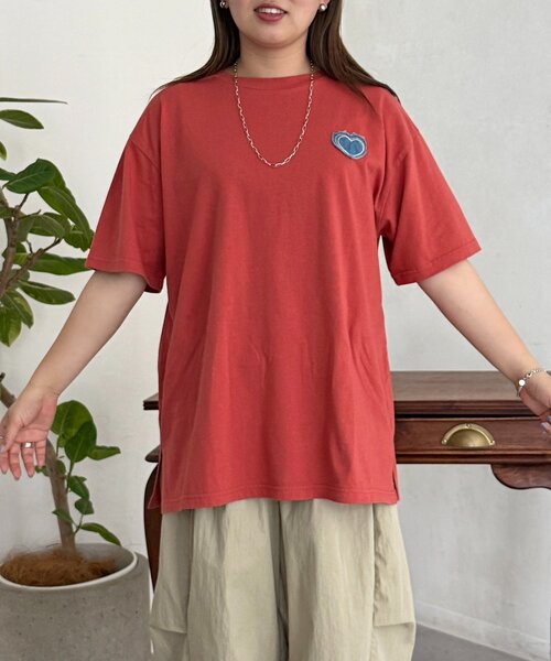 CPCM(シーピーシーエム)の「アソートアップリケT(Tシャツ/カットソー・レディース・ネイビー/イエロー/グレー/レッド/ホワイト・FREE)」の6枚目の写真
