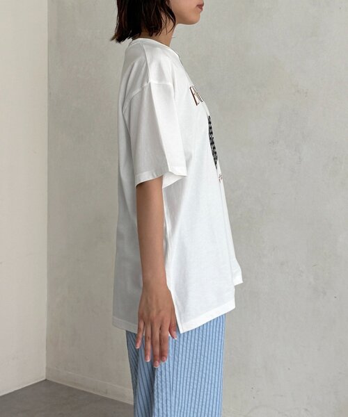 CPCM(シーピーシーエム)の「アソートアップリケT(Tシャツ/カットソー・レディース・ネイビー/イエロー/グレー/レッド/ホワイト・FREE)」の13枚目の写真