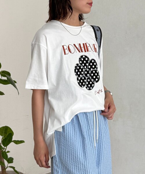 CPCM(シーピーシーエム)の「アソートアップリケT(Tシャツ/カットソー・レディース・ネイビー/イエロー/グレー/レッド/ホワイト・FREE)」の17枚目の写真