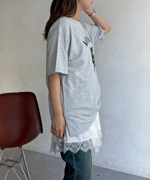 CPCM(シーピーシーエム)の「アソートアップリケT(Tシャツ/カットソー・レディース・ネイビー/イエロー/グレー/レッド/ホワイト・FREE)」の22枚目の写真