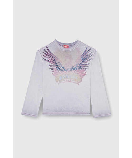 DIESEL（ディーゼル）の「ウィメンズ 長袖Tシャツ T-HILARY-LS-AA2（Tシャツ/カットソー・レディース・ベージュ系その他/パープル・SMALL/X-SMALL/MEDIUM/XX-SMALL/LARGE）」の3枚目の写真