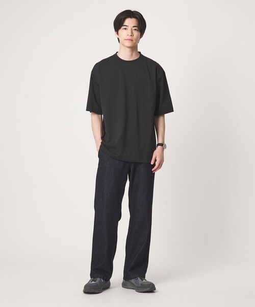 green label relaxing(グリーンレーベルリラクシング)の「【別注/WEB限定】<3/2 WORKS>GLR ユーティリティ 半袖 Tシャツ カットソー(Tシャツ/カットソー・メンズ・ワイン/ライトグレー/オフホワイト/ブラック・S/M/L/XL)」の5枚目の写真