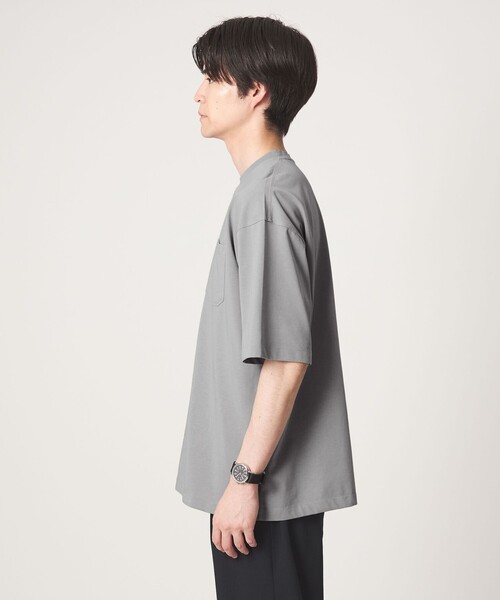 green label relaxing(グリーンレーベルリラクシング)の「【別注/WEB限定】<3/2 WORKS>GLR ユーティリティ 半袖 Tシャツ カットソー(Tシャツ/カットソー・メンズ・ワイン/ライトグレー/オフホワイト/ブラック・S/M/L/XL)」の9枚目の写真