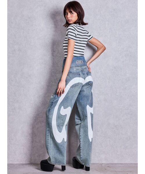 GYDA(ジェイダ)の「ボトルネックリブニットトップス(Tシャツ/カットソー・レディース・グレー/その他1/ブラック/オフホワイト・FREE)」の9枚目の写真