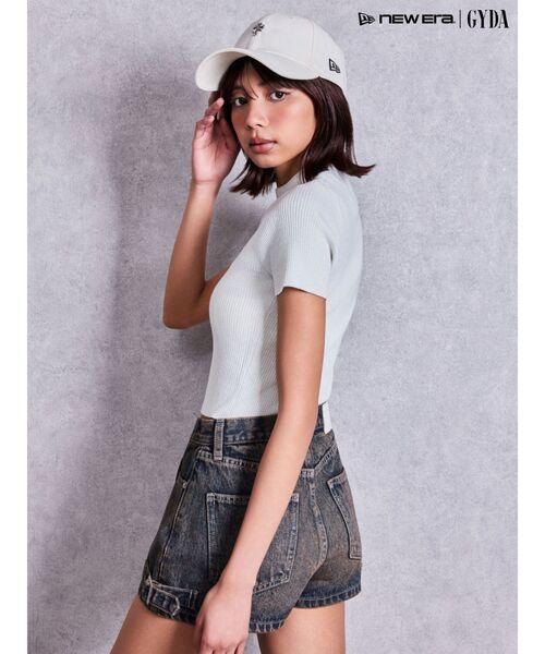GYDA(ジェイダ)の「ボトルネックリブニットトップス(Tシャツ/カットソー・レディース・グレー/その他1/ブラック/オフホワイト・FREE)」の16枚目の写真