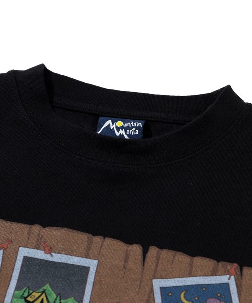 Mountain Mania（マウンテンマニア）の「Mountain Mania/マウンテンマニア　オリジナル天竺 プリントTEE -Hobbies-（Tシャツ/カットソー・メンズ・サックスブルー/ブラック・X-LARGE/LARGE/MEDIUM）」の3枚目の写真
