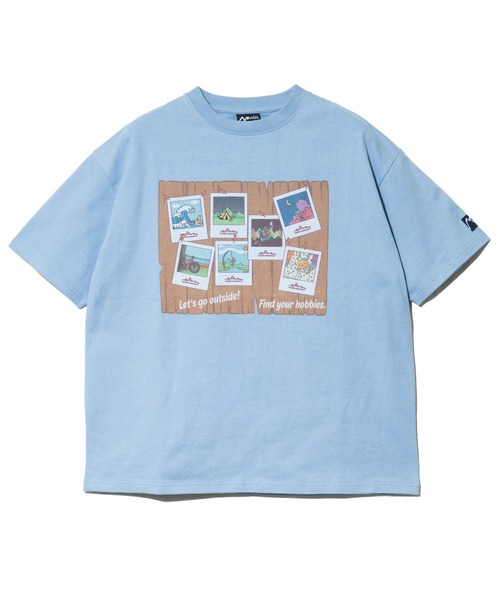 Mountain Mania（マウンテンマニア）の「Mountain Mania/マウンテンマニア　オリジナル天竺 プリントTEE -Hobbies-（Tシャツ/カットソー・メンズ・サックスブルー/ブラック・X-LARGE/LARGE/MEDIUM）」の11枚目の写真