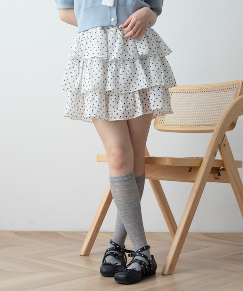 WEGO(ウィゴー)の「WEGO/ドットシフォンスカート(スカート・レディース・ブラック/ホワイト・FREE)」の6枚目の写真