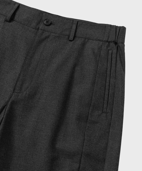 NONBLANK(ノンブランク)の「カーブドルーズフィットバンディングスラックス_チャコールグレー(スラックス・メンズ・チャコール・SMALL/MEDIUM/LARGE/X-LARGE)」の3枚目の写真