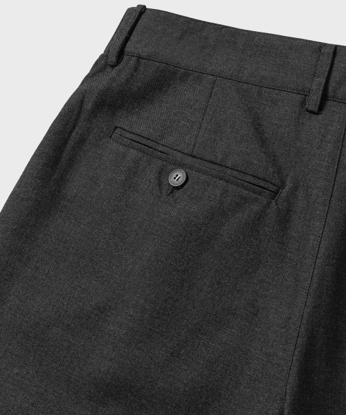 NONBLANK(ノンブランク)の「カーブドルーズフィットバンディングスラックス_チャコールグレー(スラックス・メンズ・チャコール・SMALL/MEDIUM/LARGE/X-LARGE)」の6枚目の写真
