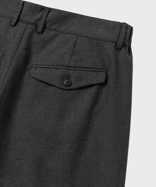 NONBLANK(ノンブランク)の「カーブドルーズフィットバンディングスラックス_チャコールグレー(スラックス・メンズ・チャコール・SMALL/MEDIUM/LARGE/X-LARGE)」の7枚目の写真