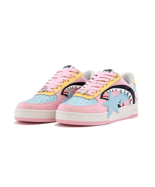 A BATHING APE(アベイシングエイプ)の「BAPE STA OS #1(スニーカー・レディース・ブラック/ホワイト/ピンク・6/4/5)」の2枚目の写真
