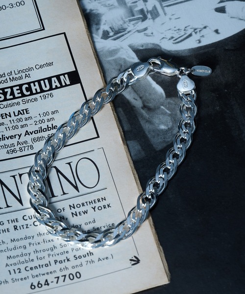 MILITARY(ミリタリー)の「【MAISON CLUB】Double Curb Chain Bracelet Silver925 KUN(ブレスレット・メンズ・シルバー・FREE)」の6枚目の写真
