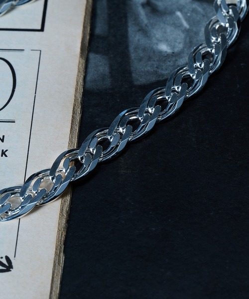 MILITARY(ミリタリー)の「【MAISON CLUB】Double Curb Chain Bracelet Silver925 KUN(ブレスレット・メンズ・シルバー・FREE)」の2枚目の写真