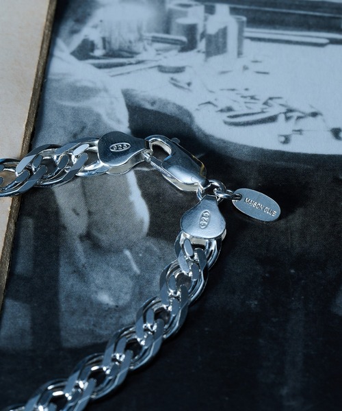 MILITARY(ミリタリー)の「【MAISON CLUB】Double Curb Chain Bracelet Silver925 KUN(ブレスレット・メンズ・シルバー・FREE)」の5枚目の写真