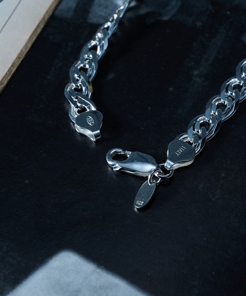 MILITARY(ミリタリー)の「【MAISON CLUB】Double Curb Chain Bracelet Silver925 KUN(ブレスレット・メンズ・シルバー・FREE)」の4枚目の写真