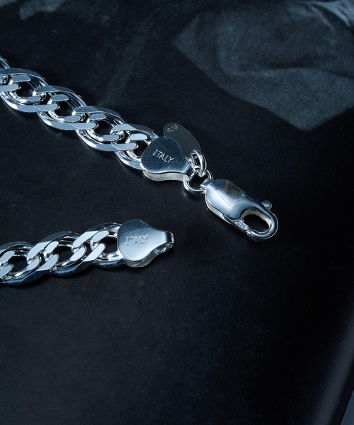 MILITARY(ミリタリー)の「【MAISON CLUB】Double Curb Chain Bracelet Silver925 KUN(ブレスレット・メンズ・シルバー・FREE)」の3枚目の写真