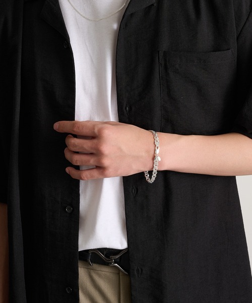 MILITARY(ミリタリー)の「【MAISON CLUB】Double Curb Chain Bracelet Silver925 KUN(ブレスレット・メンズ・シルバー・FREE)」の10枚目の写真