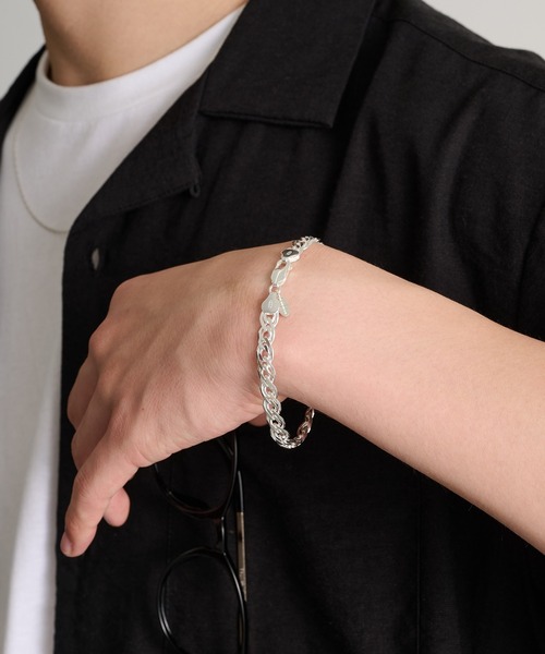 MILITARY(ミリタリー)の「【MAISON CLUB】Double Curb Chain Bracelet Silver925 KUN(ブレスレット・メンズ・シルバー・FREE)」の9枚目の写真