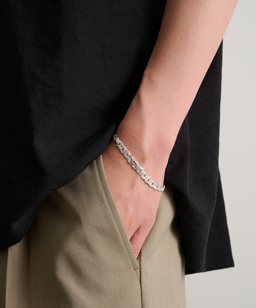 MILITARY(ミリタリー)の「【MAISON CLUB】Double Curb Chain Bracelet Silver925 KUN(ブレスレット・メンズ・シルバー・FREE)」の11枚目の写真