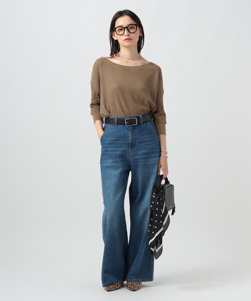 BAYFLOW(ベイフロー)の「ピグメントシアーワッフルT(Tシャツ/カットソー・レディース・ブラウン/ライラック/チャコール/オフホワイト・FREE)」の17枚目の写真